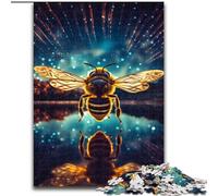 Puzzle 1000 Pieces Jigsaw Galaxy Bees Jigsaw Puzzles for Adults 1000 Piece Perfect for Family Fun on Birthdays, Christmas size : 38x26cm