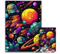 Puzzle 1000 Pieces Jigsaw Galaxy Planet Challenging Puzzles Family Fun Activity, Brain Challenge, for Teenager 50x75CM/19.68x29.52inch
