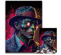Puzzle 1000 Pieces Jigsaw Gangster Zombie Thinking Challenging Puzzles Family Fun Activity, Brain Challenge, for Teenager 26X38CM/10.23x14.96inch