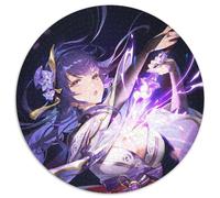 Puzzle 1000 Pieces Jigsaw Genshin Impact Raiden Shogun Jigsaw Puzzles for Adults Family Game Night Fun, DIY Decorative Artwork 67.5x67.5cm