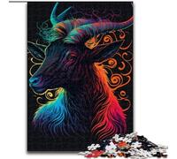 Puzzle 1000 Pieces Jigsaw Goats Jigsaw Puzzles Made of Wood,Family Fun Craft, Perfect for Birthdays, Holidays 1000pcs(50x75cm)