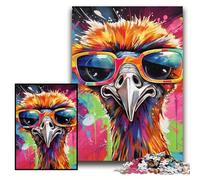 Puzzle 1000 Pieces Jigsaw Graffiti Painting Pug Jigsaw Puzzles for Adults 1000 for Teenagers Educational Games Gifts Size 26x38cm