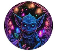 Puzzle 1000 Pieces Jigsaw Gremlin of The Woods 1000 Pieces Round Puzzles for Adults for Teenagers & Family Fun - DIY Brain Teaser Game Gift 67.5x67.5cm