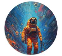 Puzzle 1000 Pieces Jigsaw I Am in Space 1000Pc Adults Round Jigsaw Puzzle Perfect for Teenagers & Collectors, Ideal Home Decor & Travel Gift 1000pcs (67.5x67.5cm)