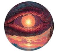 Puzzle 1000 Pieces Jigsaw In The Eye Of The Dragon 1000Pc Adults Round Jigsaw Puzzle Perfect for Teenagers & Collectors, Ideal Home Decor & Travel Gift 1000pcs (67.5x67.5cm)