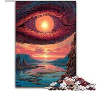 Puzzle 1000 Pieces Jigsaw In The Eye Of The Dragon Puzzles for Adults Family Fun Craft, Perfect for Birthdays, Holidays Size 26X38CM