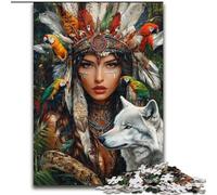 Puzzle 1000 Pieces Jigsaw Indian Princess Challenging Puzzles Challenging Brain Teaser for Teenagers, Perfect for Home Decor Or Gift (Size 26x38cm)