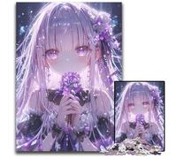 Puzzle 1000 Pieces Jigsaw Japanese Anime Girl Wooden Puzzles for Age 14+ Educational Challenge Fun Activities at Home, Birthday Gifts, Travel Gifts 50X75CM