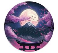 Puzzle 1000 Pieces Jigsaw Japanese Torii Gate 1000 Pieces Round Puzzles for Adults for Teenagers & Family Fun - DIY Brain Teaser Game Gift 67.5x67.5cm