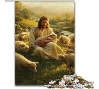 Puzzle 1000 Pieces Jigsaw Jesus Adult Jigsaw Puzzles 1000 Pieces Family Activity Game, Home Decor Wall Art (Size 50x75cm)