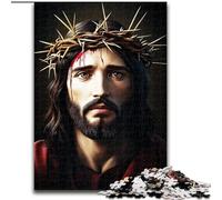 Puzzle 1000 Pieces Jigsaw Jesus Jigsaw Puzzles for Adults Ideal for Home & Office Decor, for Birthday (Size 50x75cm)