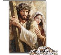 Puzzle 1000 Pieces Jigsaw Jesus Puzzles for Adults Perfect Christmas & New Year Gift, (Size 26x38cm)
