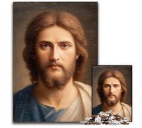 Puzzle 1000 Pieces Jigsaw Jesus Wooden Puzzles for Age 14+ Educational Challenge Fun Activities at Home, Birthday Gifts, Travel Gifts 50X75CM