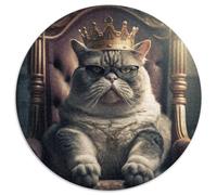 Puzzle 1000 Pieces Jigsaw King Cat Jigsaw Puzzles for Adults Family Game Night Fun, DIY Decorative Artwork 67.5x67.5cm