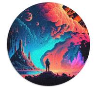Puzzle 1000 Pieces Jigsaw Last Man 1000 Pieces Round Puzzles for Adults for Teenagers & Family Fun - DIY Brain Teaser Game Gift 67.5x67.5cm
