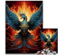 Puzzle 1000 Pieces Jigsaw Legendary Fire PhoenixPuzzles for Adults DIY Decoration Brain Challenge for Adult Family 1000 PCS(75x50cm)