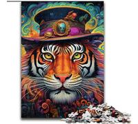 Puzzle 1000 Pieces Jigsaw Meerkat Graffiti Painting 1000 Pieces Puzzle Gifts, Ideal for Office, Bedroom, Living Room Decor 50x75cm