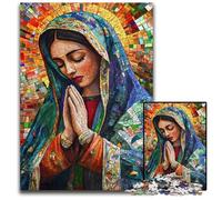 Puzzle 1000 Pieces Jigsaw Our Lady of Guadalupe Praying Wooden Puzzles Intricate Design for Teenagers, DIY Decor, And Brain-Boosting Fun 50X75CM