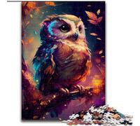 Puzzle 1000 Pieces Jigsaw Owl Cute Made of Wood, for Parents, Lovers, Friends - Age 14+ 50x75cm Engaging Family Game Night Activity