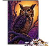 Puzzle 1000 Pieces Jigsaw Owl on The Tree Puzzles for Adults 26X38CM for Teenagers, Couples, And Friends for Birthdays, Christmas