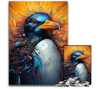 Puzzle 1000 Pieces Jigsaw Painting Color Penguin Jigsaw Puzzles for Adults Home Activity for Holidays Birthdays And Family Game Nights 1000 PCS(75x50cm)