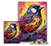 Puzzle 1000 Pieces Jigsaw Pink Sparrow 1000 Piece Jigsaw Toys Gift Educational Intellectual Decompressing Fun Family Game Size 50x75cm