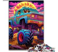Puzzle 1000 Pieces Jigsaw Psychedelic Truck Puzzles for Adults size : 26x38cm DIY Decoration, Brain Challenge, for Adult, Family