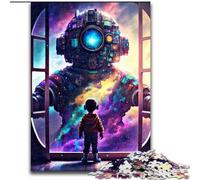 Puzzle 1000 Pieces Jigsaw Robotic Dreams Puzzles for Adults size 26x38cm Interactive Family Game, DIY Home Decor Brain Challenge Gift