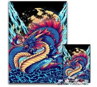 Puzzle 1000 Pieces Jigsaw Sea Dragon Challenging Puzzles Adult Game Gift Family Interactive Game Brain Challenge Gift 1000 PCS(38x26cm)