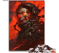 Puzzle 1000 Pieces Jigsaw Skeleton Warrior Jigsaw Puzzles for Adults Ideal for Home & Office Decor, for Birthday (Size 26x38cm)