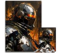 Puzzle 1000 Pieces Jigsaw Space Soldier in A Helmet Impossible Jigsaw Puzzles for Adults for Home Decor Ideal ChristmasNew Year Gift for Teenagers 1000 PCS(38x26cm)