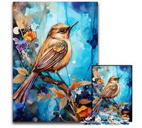 Puzzle 1000 Pieces Jigsaw Sparrow on The Tree Cardboard Jigsaw Puzzles for Age 14+ Educational Challenge Fun Activities at Home, Birthday Gifts, Travel Gifts 26X38CM