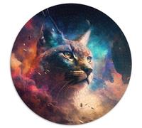 Puzzle 1000 Pieces Jigsaw Spirit Lynx Jigsaw Puzzles for Adults Family Game Night Fun, DIY Decorative Artwork 67.5x67.5cm