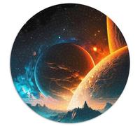 Puzzle 1000 Pieces Jigsaw Stellar Plateau Universe 1000 Pieces Round Puzzles for Adults for Teenagers & Family Fun - DIY Brain Teaser Game Gift 67.5x67.5cm
