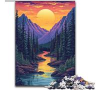 Puzzle 1000 Pieces Jigsaw Strange And Beautiful Mountains Jigsaw Puzzle Made of Wood,Relaxing Entertainment, Home Decor 1000pcs(50x75cm)