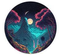 Puzzle 1000 Pieces Jigsaw The Fantasy Forest 1000 Piece Round Jigsaw Puzzle Brain Challenge, for Teenagers & Home Decor 67.5x67.5cm