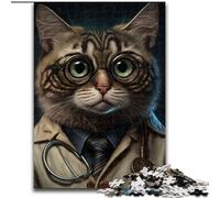 Puzzle 1000 Pieces Jigsaw The Grumpy Cat Jigsaw Puzzle Made of cardboard,Challenging Brain Teaser for Teenagers, Family Fun, DIY Home Decor Gift 1000pcs(26x38cm)