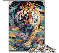 Puzzle 1000 Pieces Jigsaw The Powerful Tiger 1000 Pieces Puzzle Gifts for Birthdays, Holidays, And Special Occasions (Size 26x38cm)