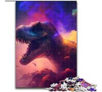Puzzle 1000 Pieces Jigsaw Tyrannosaurus Rex Nebula Jigsaw Puzzles for Adults, 1000 Piece Family Interactive Game, Brain Teaser Gift, Educational Toy size 50x75cm
