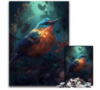 Puzzle 1000 Pieces Jigsaw Warbler Fiction Wooden Jigsaw Puzzles DIY Decoration Brain Challenge for Adult Family 1000 PCS(75x50cm)