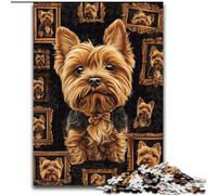 Puzzle 1000 Pieces Jigsaw Yorkshire Terrier Collage Difficult Puzzles for Adults 26X38CM for Home Decor, Brain Training