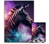 Puzzle 1000 Pieces Jigsaw Zebra Nebula Jigsaw Puzzles Family Interactive Game, Craft Gift with Colorful Artwork 26X38CM/10.23x14.96inch