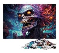 Puzzle 1000 Pieces Jigsaws Psychedelic Evil Hell Demon Puzzle for AdultsPaper Jigsaw Toy Wall Decor 1000pcs(38x26cm)