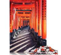 Puzzle 1000 Pieces Jigsaws Shrine In Kyoto Jigsaw Puzzles for Adults Paper Jigsaw Interesting Stress Reduction Jigsaw Puzzles 38x26cm/1000pcs
