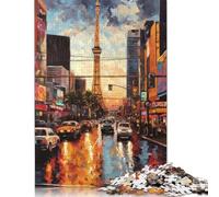 Puzzle 1000 Pieces Jigsaws The Strip Las Vegas USA Creative Jigsaw Puzzles for Adults Paperboard Puzzles Jigsaw Puzzles for Birthday Festivals Gifts 38x26cm/1000pcs