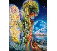 Puzzle 1000 Pieces - Josephines Paintings Posters - Abstract Art Plant Flower - Colourful Irregular Jigsaw Puzzle - Wall Art Decoration Sq360Zp