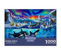 Puzzle 1000 Pieces Killer Whale Brainteasing The Underwater World 100% Recycled Cardboard Home Decoration for Adults Jigsaw 38x26cm/1000pcs