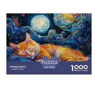 Puzzle 1000 Pieces Kitten Brainteasing Strange Planet 100% Recycled Cardboard Home Decoration for Adults Jigsaw 70x50cm/1000pcs