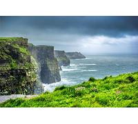 Puzzle 1000 Pieces Landscape CliffsofMoher Ireland 1000 Pieces Panorama Puzzle The Cliffs of Moher Classic Cardboard Puzzle Colourful The Puzzle 52x38cm