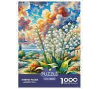 Puzzle 1000 Pieces Lily of The Valley Brainteasing Natural Wonders Randomly Shaped Pieces for Impossible Puzzles Adults And Kids 38x26cm/1000pcs
